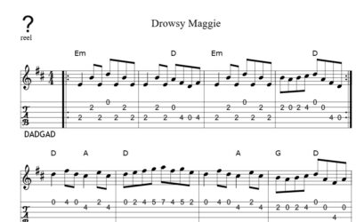 Drowsy Maggie – Easy Melody