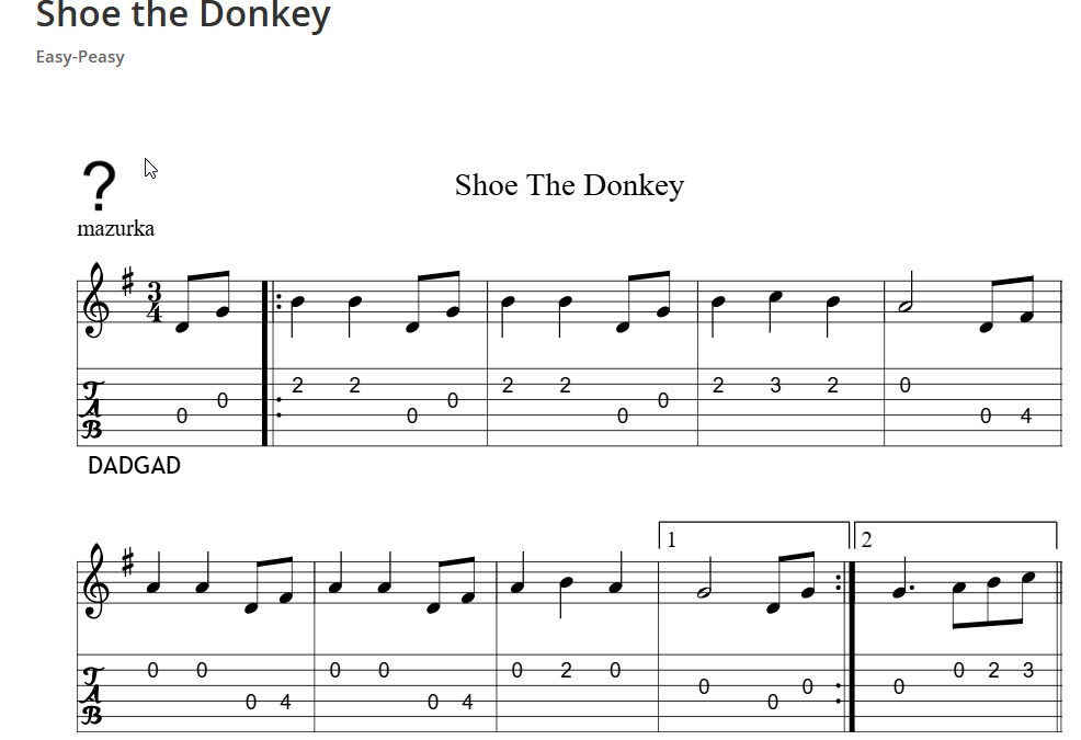 Shoe the Donkey – Easy-Peasy